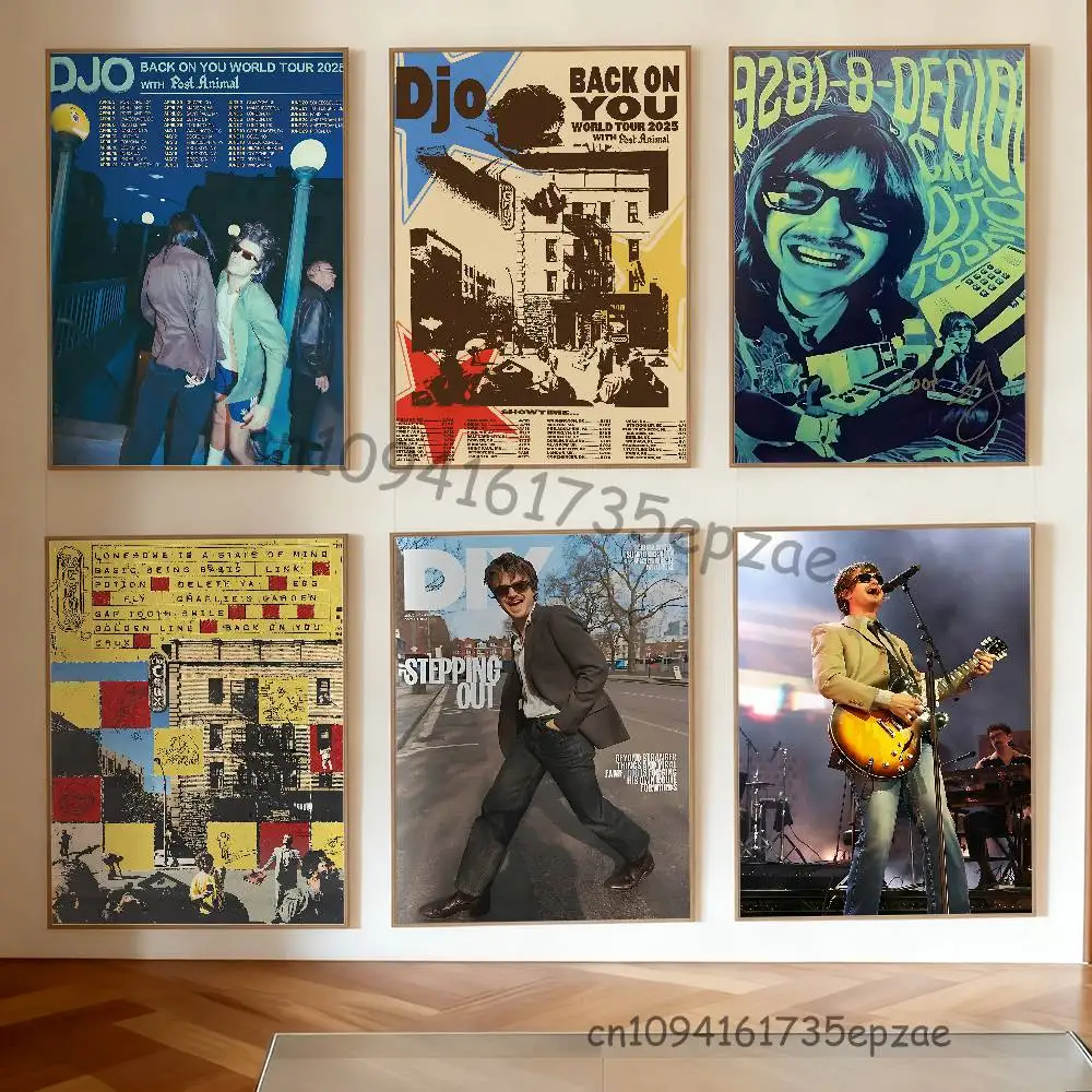 Singer Djo Poster Multi-Purpose Wall Art for Living Room Bedroom Office Hallway Bar Home Decor Gift
