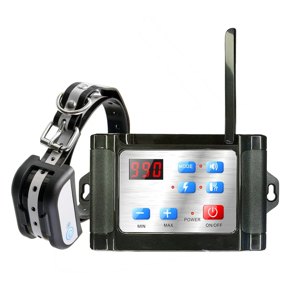

For 1Dog Waterproof and Rechargeable Collar With 2 in 1 Electric Wireless Dog Fence and Remote Training System