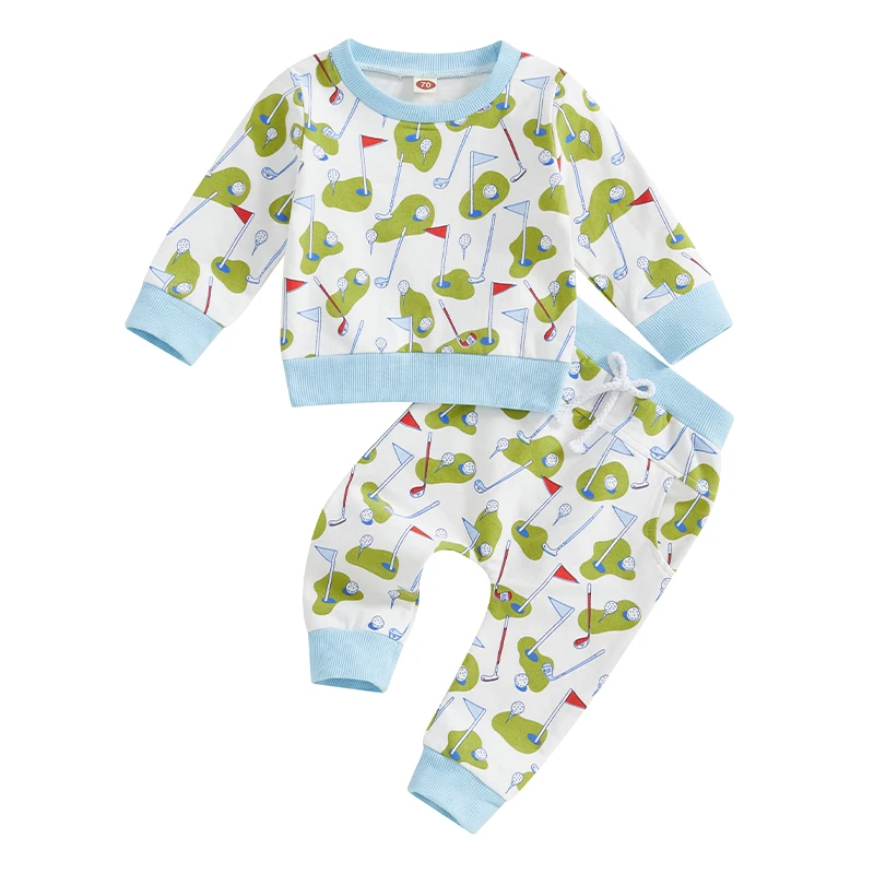 

Boys 2-Piece Set Dinosaur Print Hoodie with Matching Jogger Pants for Boys Casual Fall Outfit for Kids