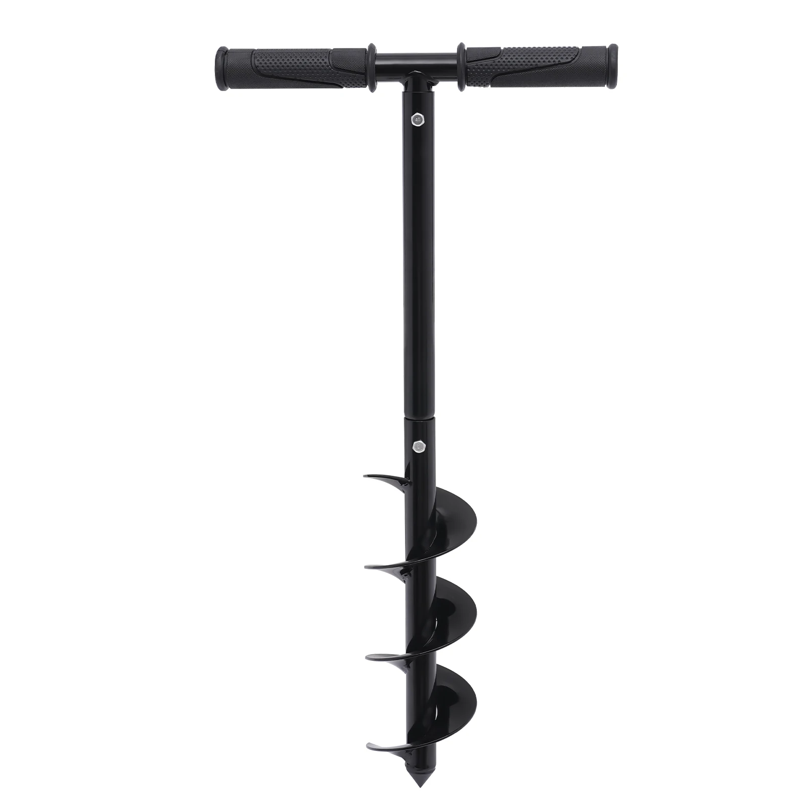 Hand Drill Auger Post Hole Digger, 24-Inch Compact Design, Eco-Friendly Manual Operation, Lightweight, Ideal for Gardening,