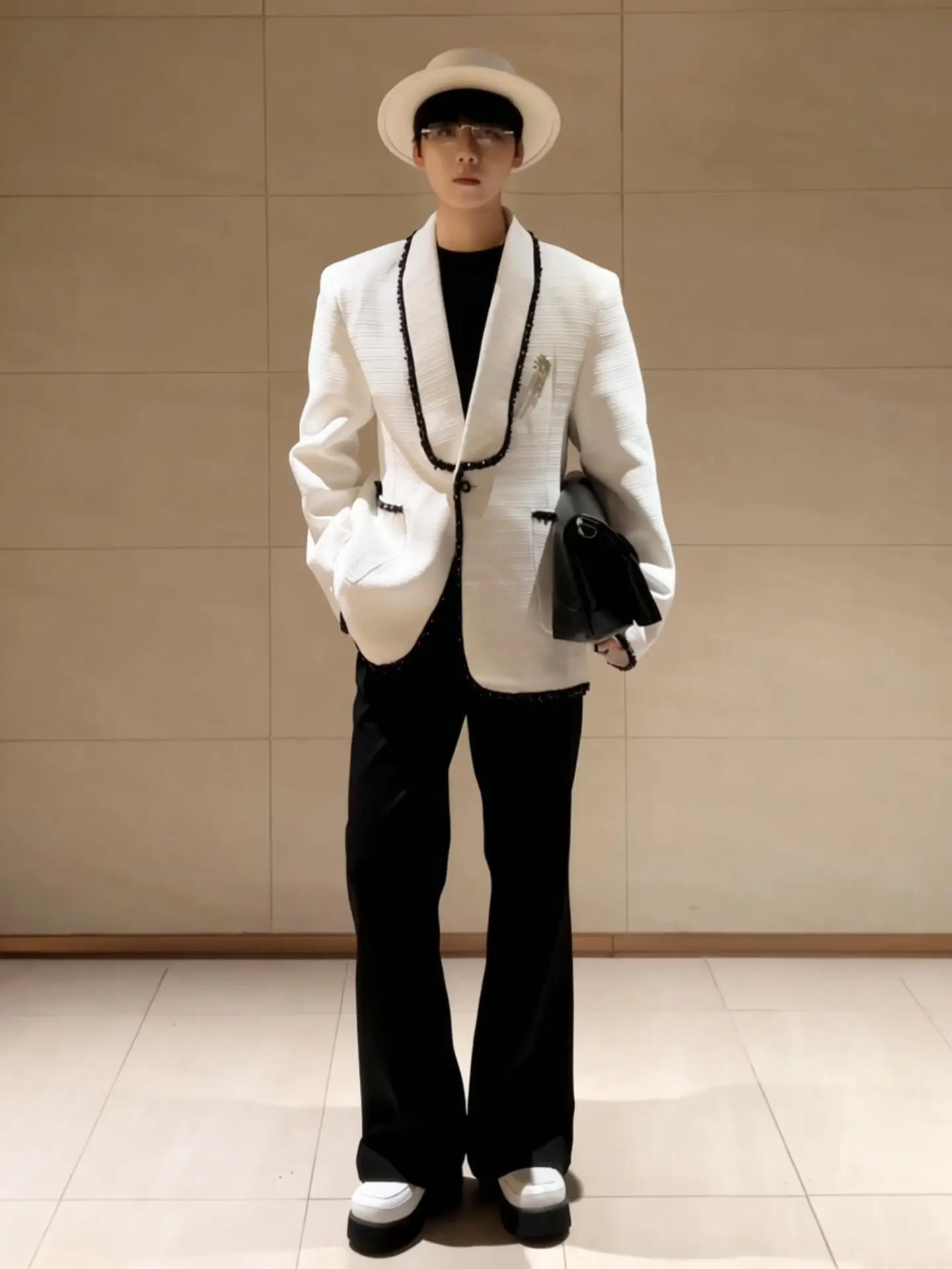 

Bla Cleanfit Casual Men's Straight Leg Pants Spring Drapey Slimming Tapered Bootcut Pants American Casual Sle Faion Brand