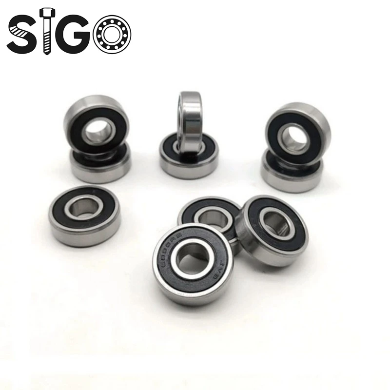 2PCS 6201RS 12x32x10 Mm ABEC-7 440C Bearing Steel 6201RS Ball Bearings 6201-2RS Bearing Steel Ball Bearing