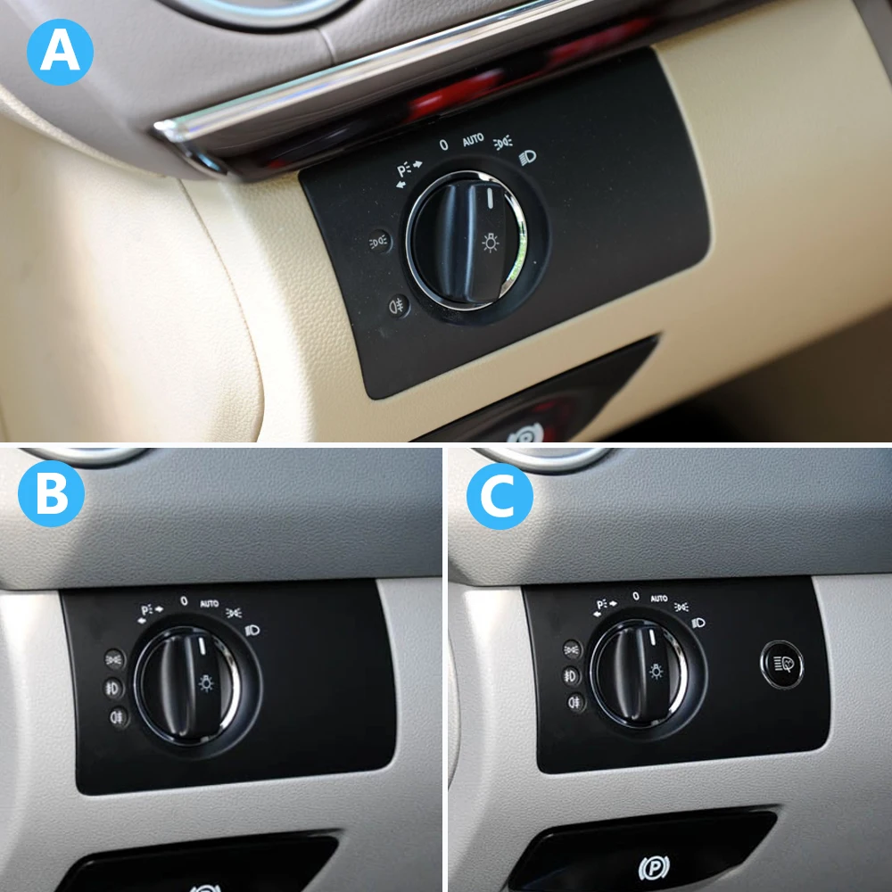 Car Interior Accessories Front Headlight  Switch Button Panel Trim Cover For Benz W164 ML GL 300 350 450 500 2005-2011