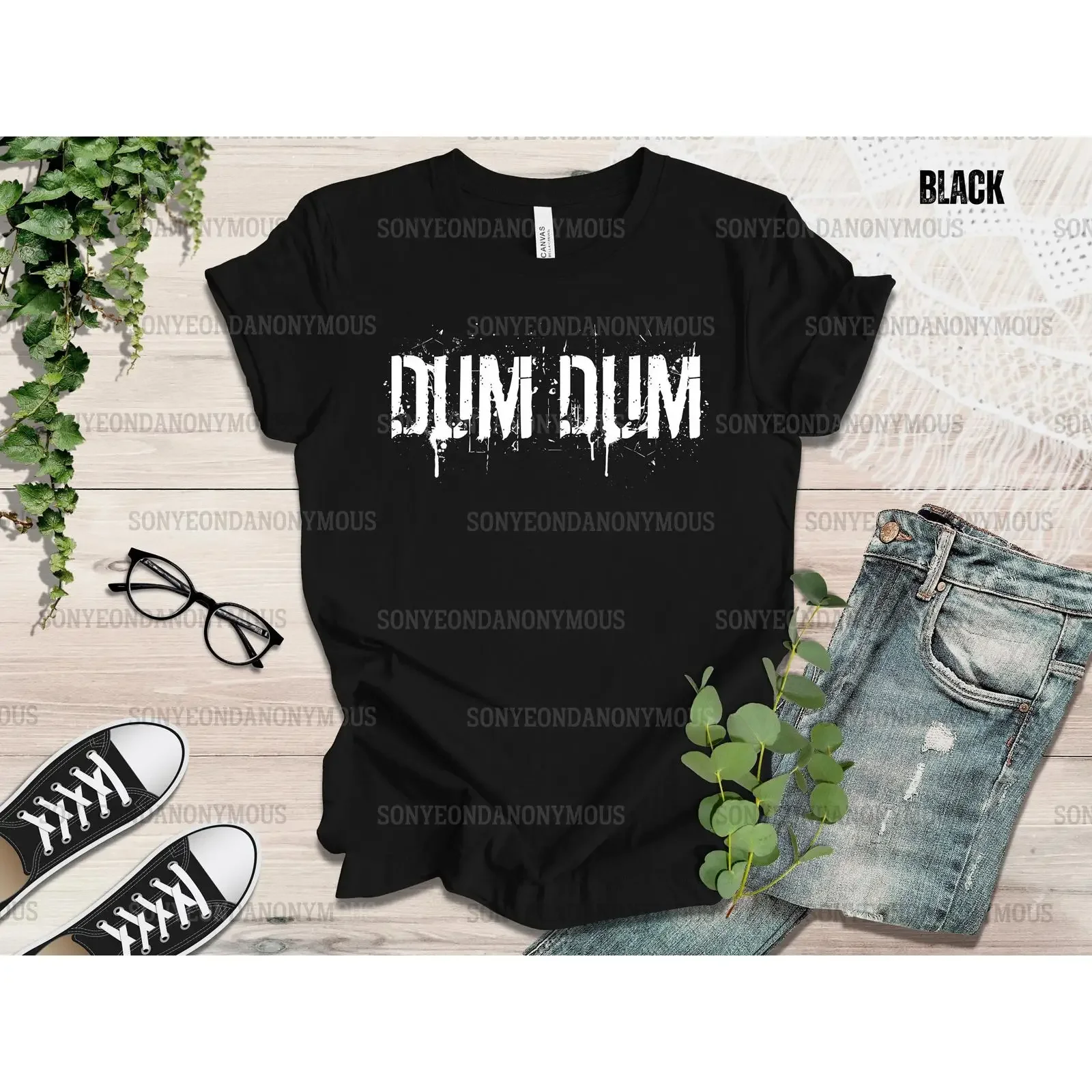 Dum T Shirt Jeff Satur Music Fan vintage Washed Casual Stretched Comfortable Versatile streetwear Stylish fashion