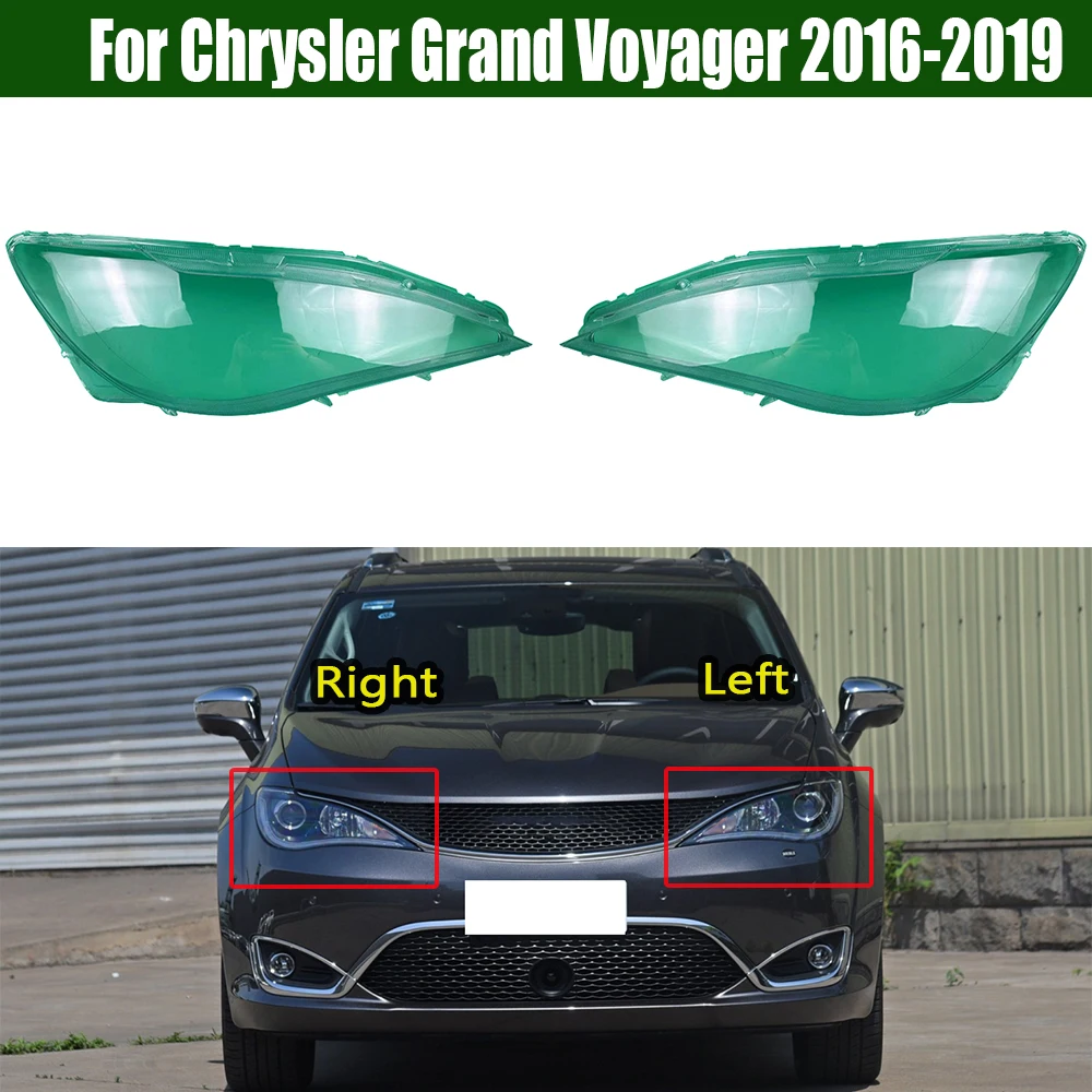 

For Chrysler Grand Voyager 2016-2019 Car Accessories Headlight Cover Shade Headlamp Shell Transparent Lampshade Lens Plexiglass