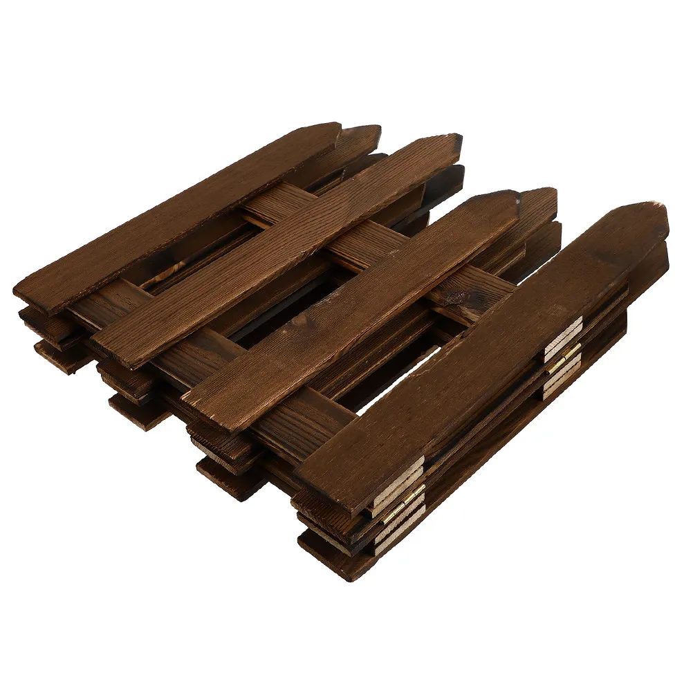 

Flexible Garden Wooden Fence Foldable Outdoor Yard Landscape Decorative Border Small Garden Fence Patio Fences
