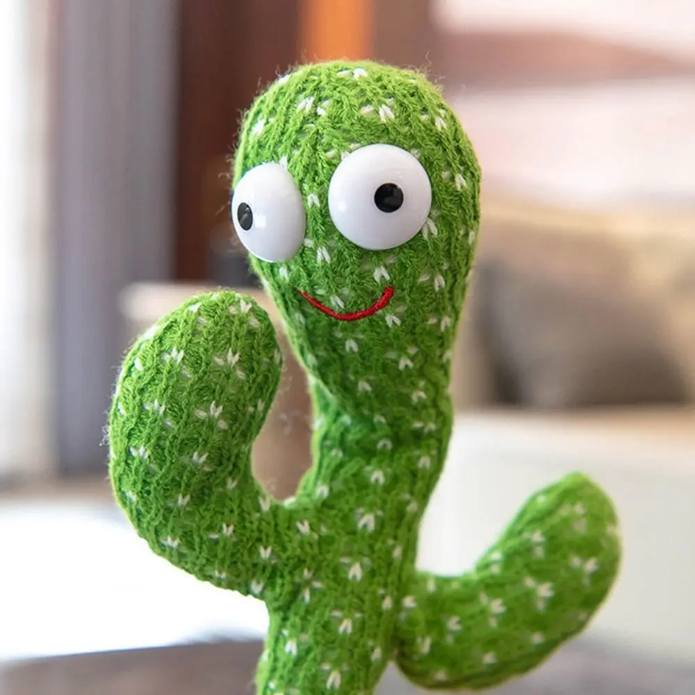 Cactus bailando bailarina electrónica Cactus parlante registro bailarina electrónica juguete aclarar baile interactivo juguetes de peluche juguete para bebé