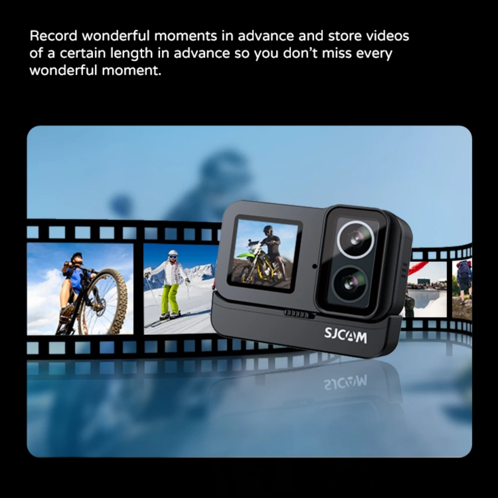 

SJ20 Dual Lens Action Camera 4K Night Dedicated Lens 8hrs Video Recording Waterproof Touch Screen 5G WiFi