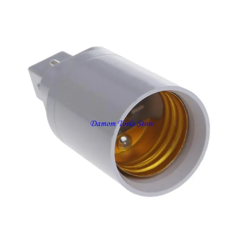 57BE G24 to E27 Socket Base Screw LED Lamp Halogen Light Bulb Adapter Converter