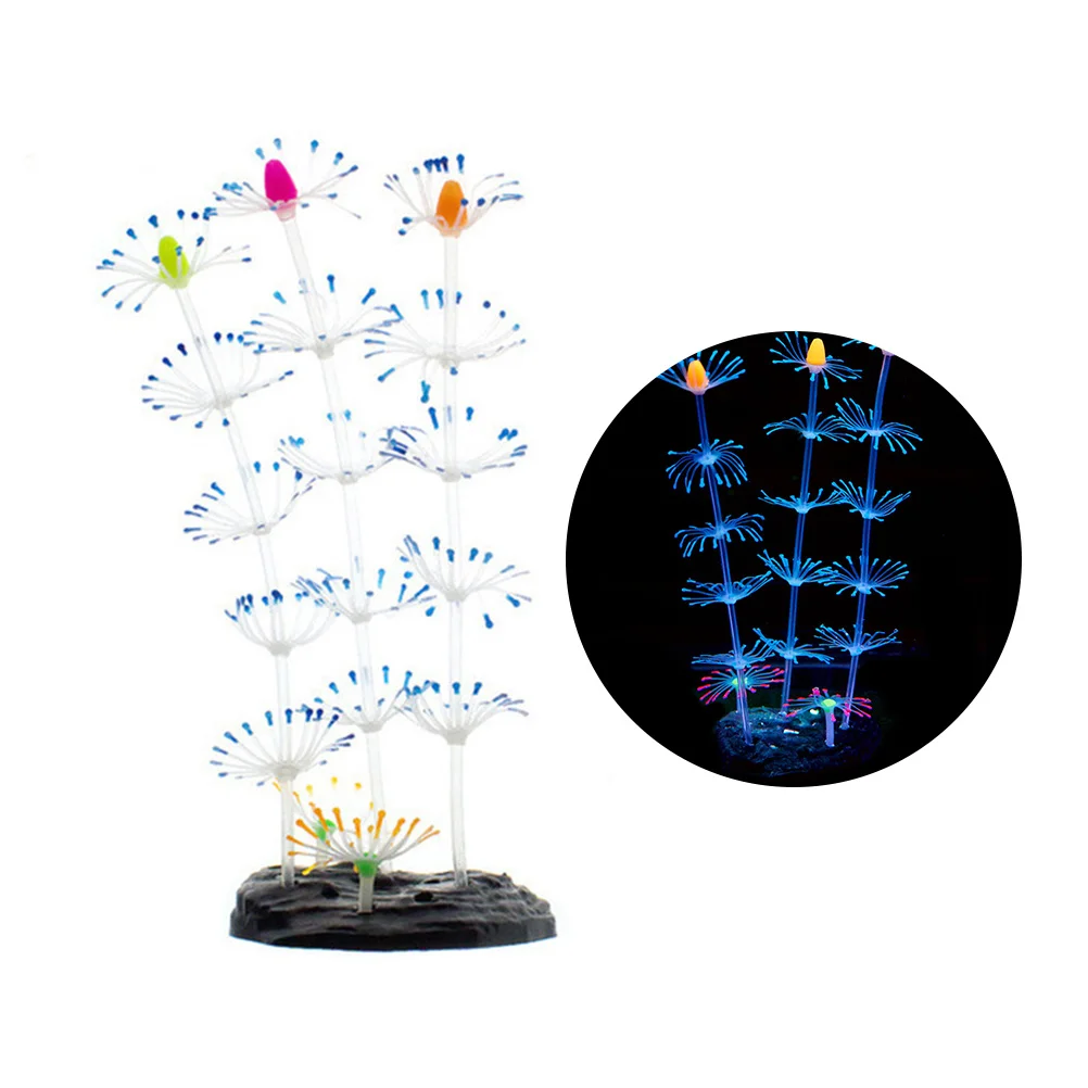 

Aquarium Coral Decor Tank Ornament Landscape Decoration Fish Tank Ornament For Reef Setup Blue