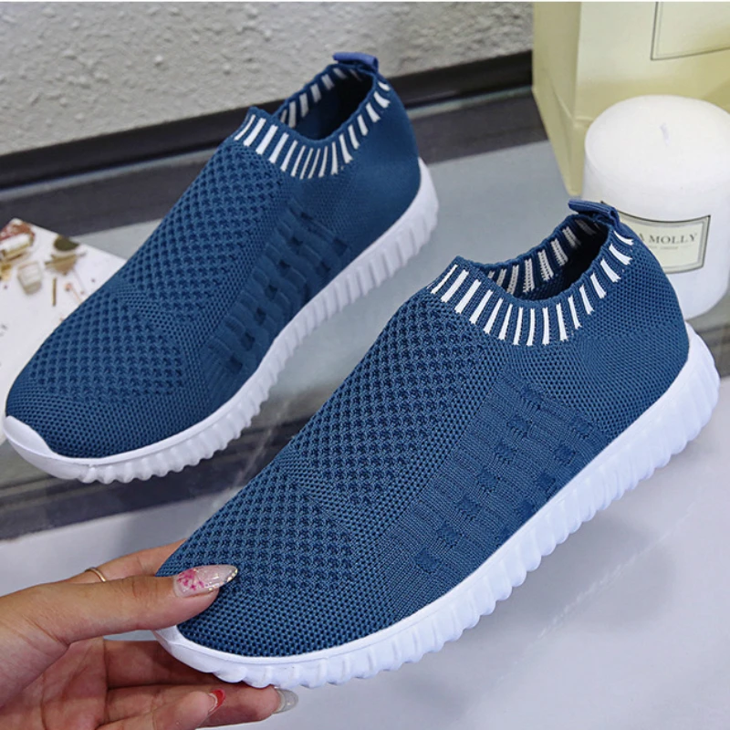 Studentensportschoenen Damesmode Sneakers Schoenen Vrouw Casual Loafers Slip-On Plus Size Sneakers Dames Flats Ademende Schoenen