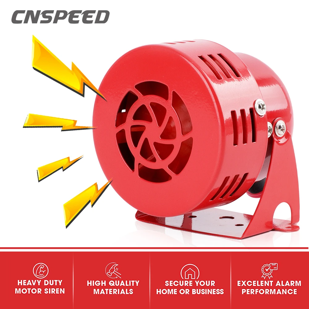 Horn Speaker Alarm Car Truck Sound Electric Motor Driven compressed air horn Loudly Siren Horn 12v Mini 110dB Red Air Raid Siren