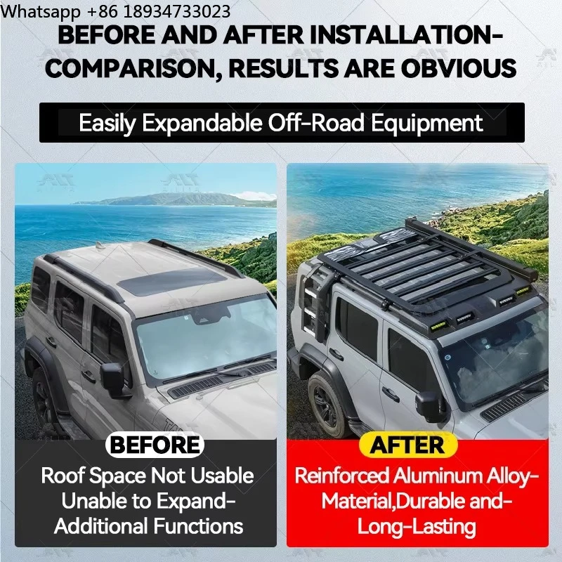 Hot Selling Car 4x4  Accessories Roof Rack Side Ladder Storage Side Box for Tank 300 Accessories