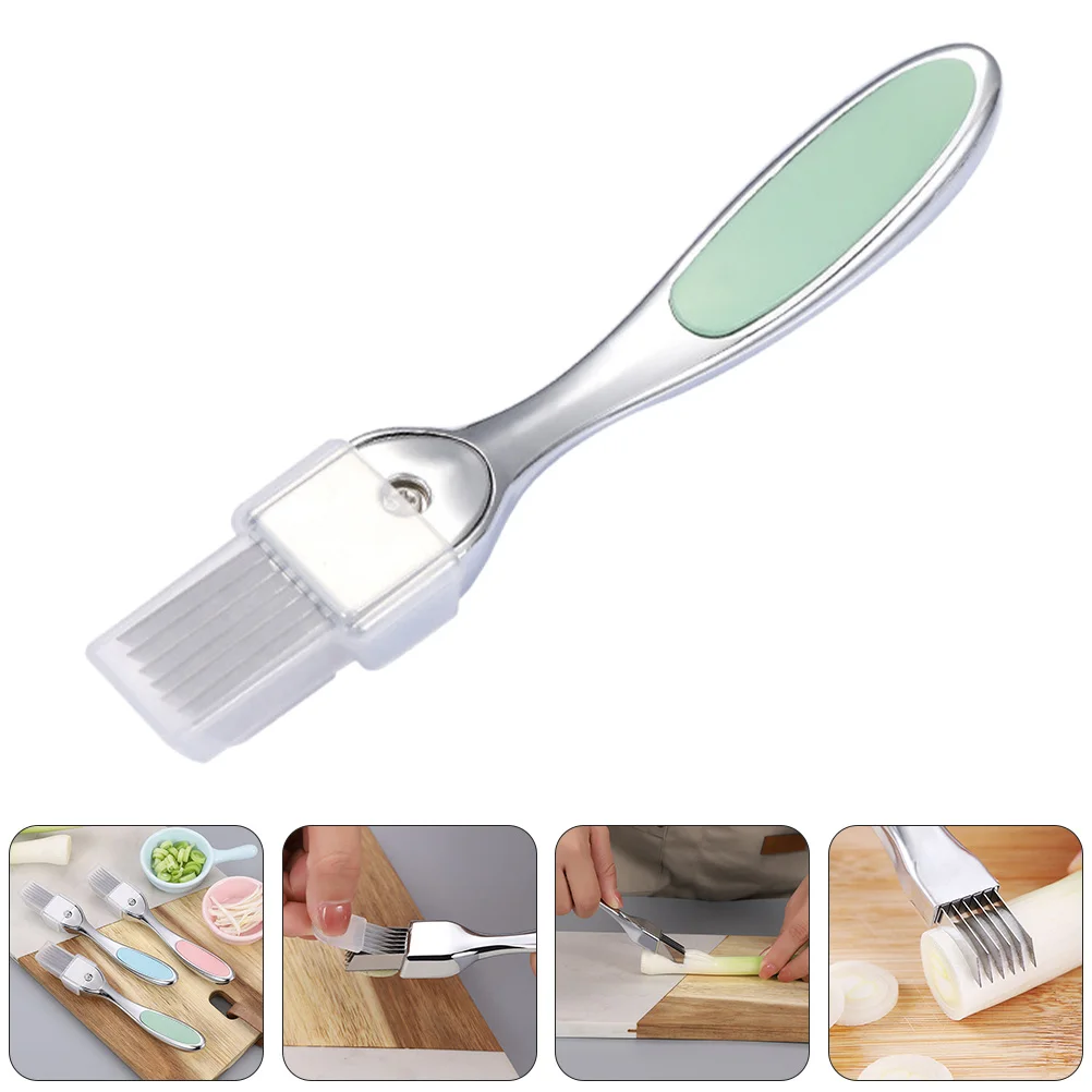 

1Pcs Onion Shredder Green Portable Kitchen Utensil Simple Operation Fast Cutting Household Vegetable Slicer Practical Clean