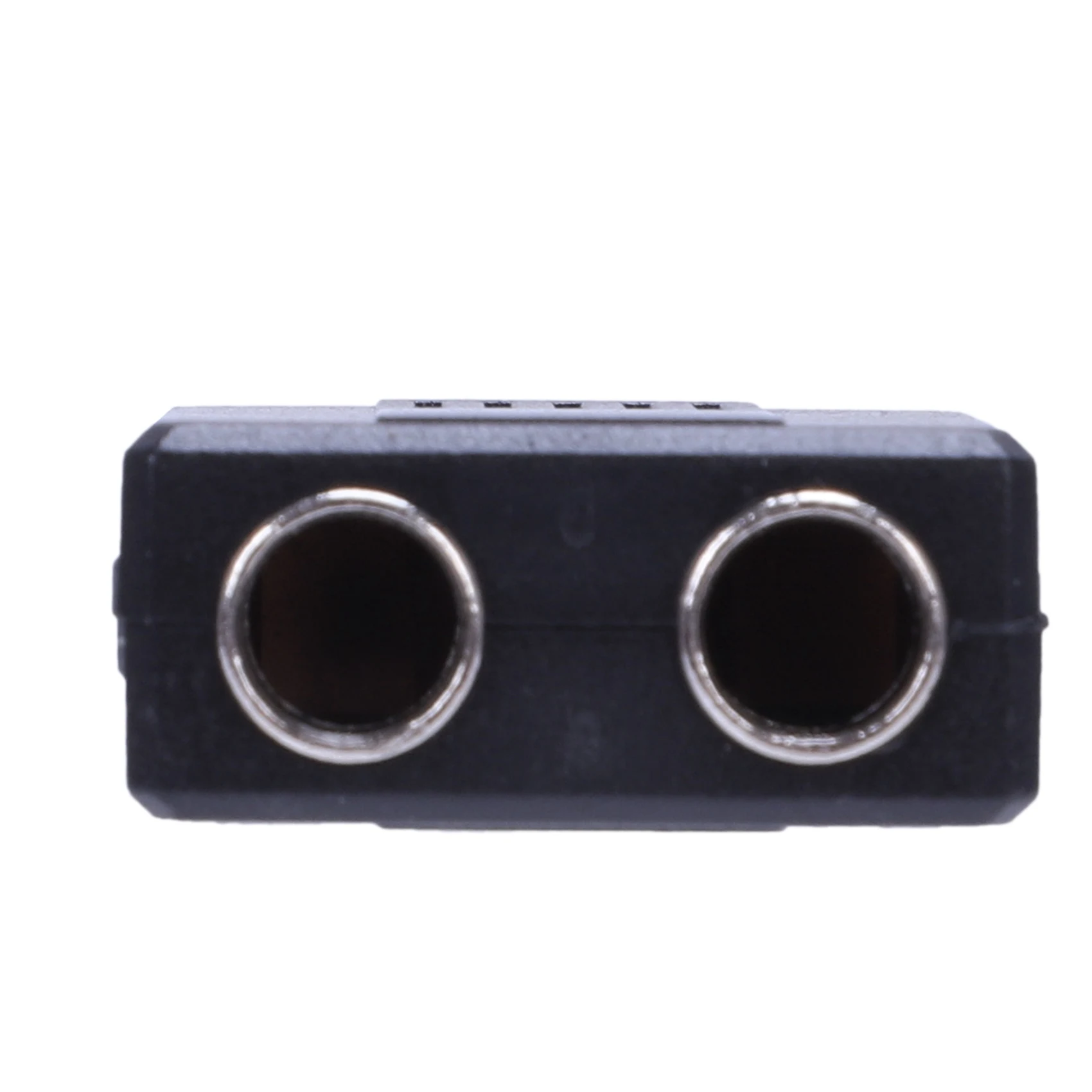 JABS-2X สีดำ 6.35 1/4 นิ้ว หัวต่อแบบตัวผู้เป็นแบบตัวเมียคู่ สายโมโน Y สำหรับเครื่องเสียง PA อะแดปเตอร์สายสัญญาณเสียง