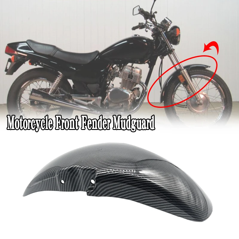 New CB VTR 250 Motorcycle Accessories Carbon Fiber Front Fender Mudguard Fit for Honda CB250 JADE VTR250 CB-1 CB400 1992-1998