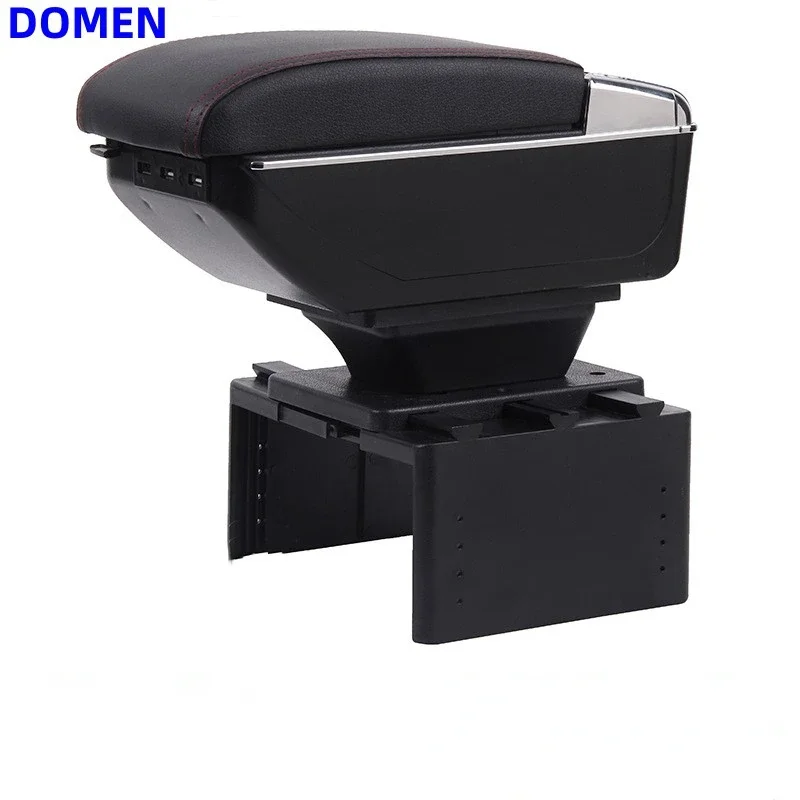 

Universal armrest storage box for car center console accessories leather arm rest interior ABS car-styling decoration