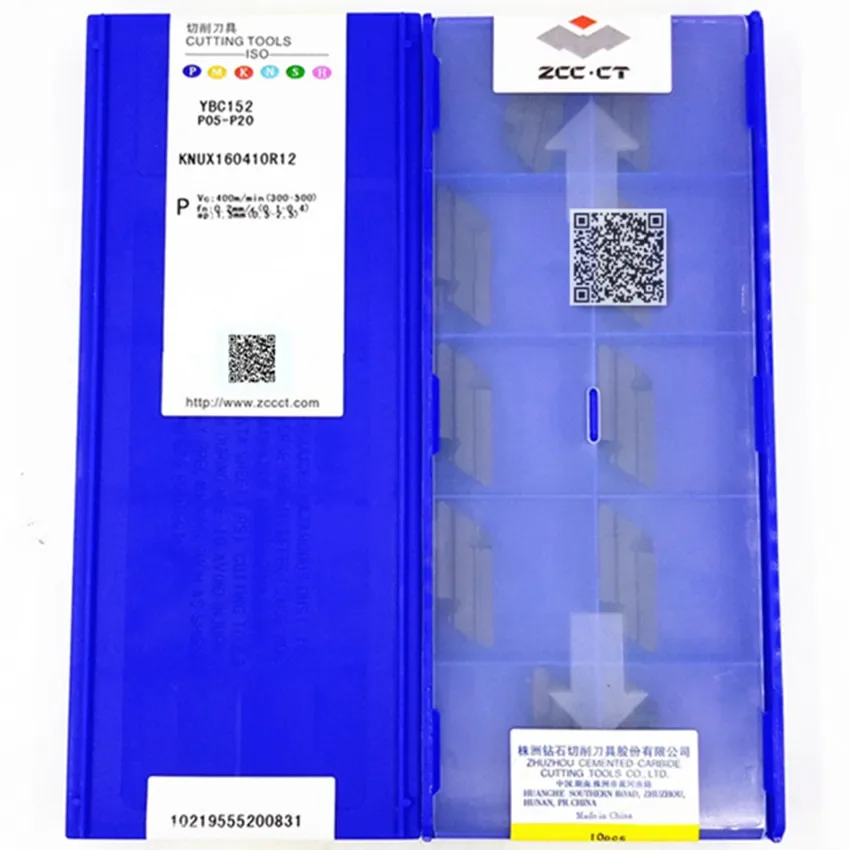 KNUX160410R12 YBC152/KNUX160410L12 YBC152 KNUX160410R12 KNUX160410L12 ZCC.CT CNC blade carbide inserts turning tools 10pcs/box
