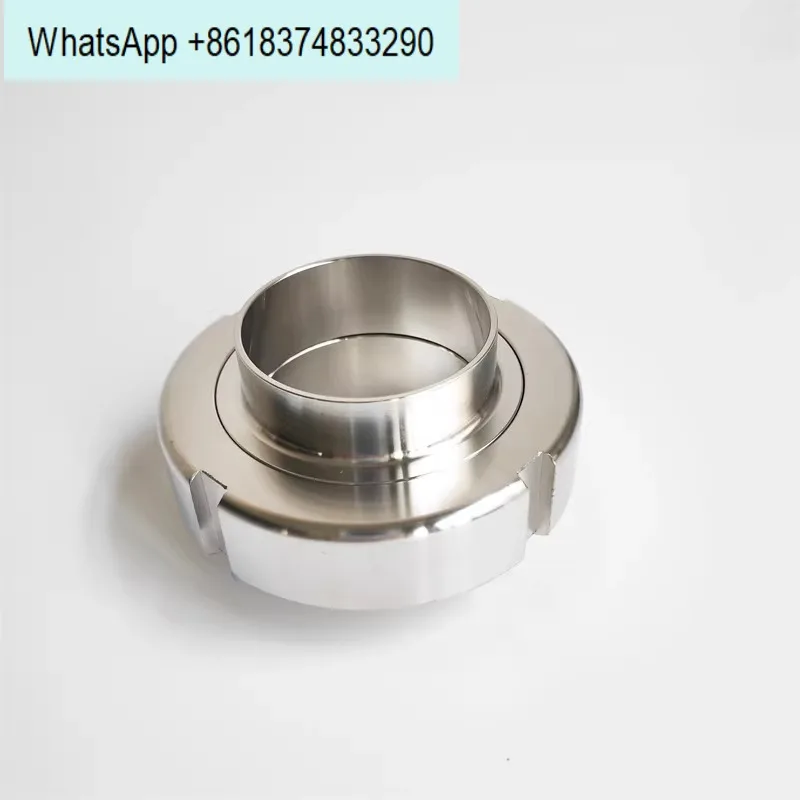 DS union joint, sanitary grade, 304 round thread, butt weld wire, CNC welding extension, made by any