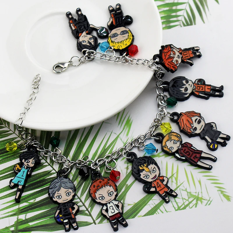 Classic Anime Haikyuu Fashion Bracelets Cosplay Bangle Cartoon Pendants Jewelry Accessories Fans Friends Gifts ﻿