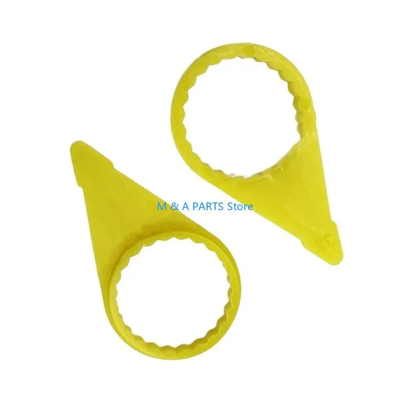 U1JF 200Pcs Checkpoint Loose Wheel Lugs Nut for 32mm 33mm Nut HighsVisibility Yellow Wheel Check
