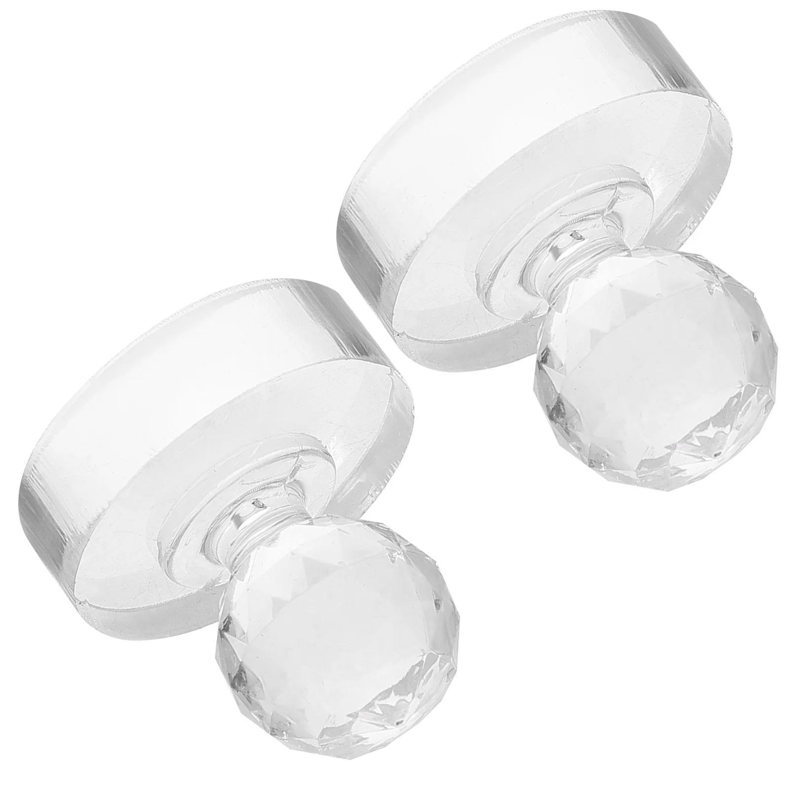 

2Pcs Transparent Small Pestle Manual Grinding Muller Pigment Pestle for Artists Acrylic Watercolor Oil Painting DIY Craft Paint