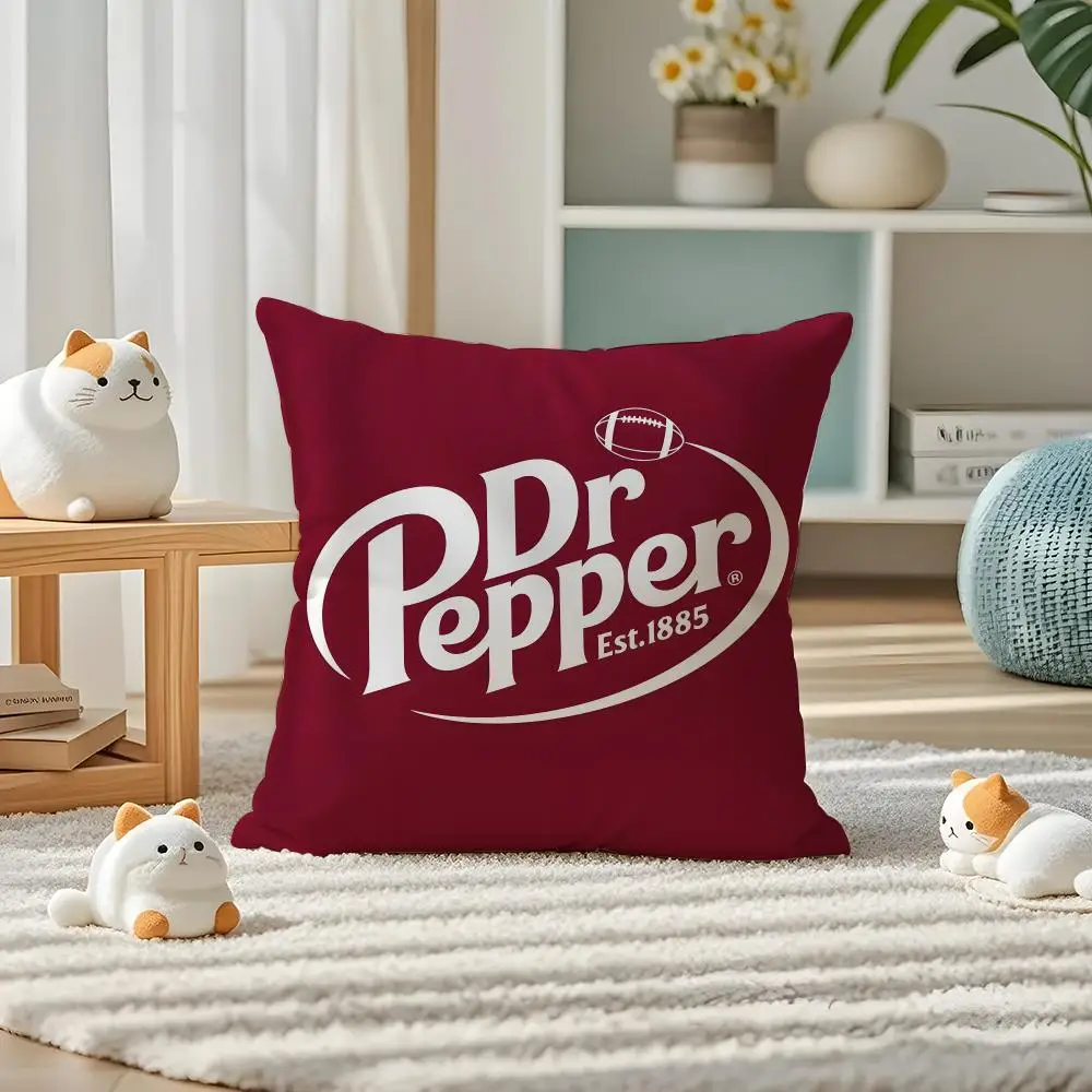 Dr P-Pepper Fashion Cushion Cover Pillow Case Plush Fabric Soft Double Sided Print Home Sofa High Quality Cushion
