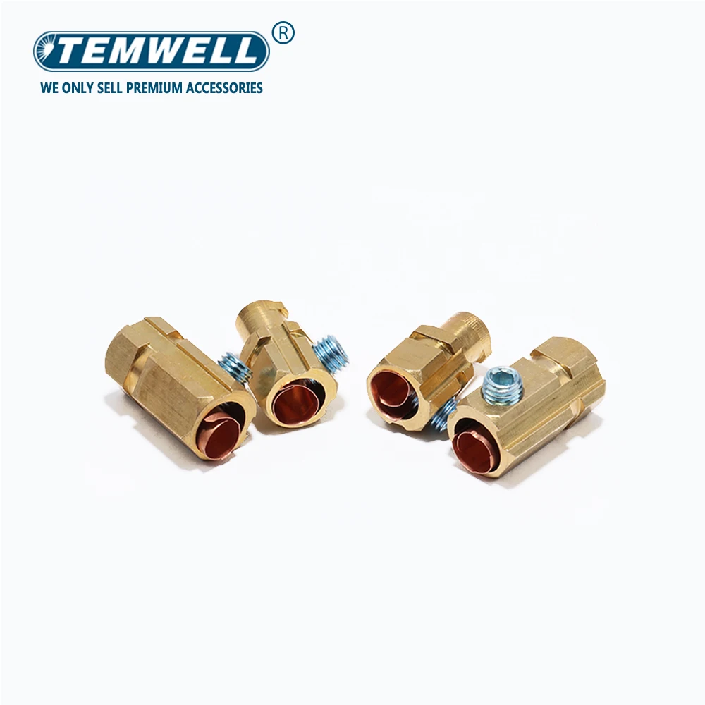 1Pair Tig Mig Rapid Fitting Europe Welding Machine Cable Connector Quick Connector Wonnector Welding Machine Plug DKJ10-25 35-50