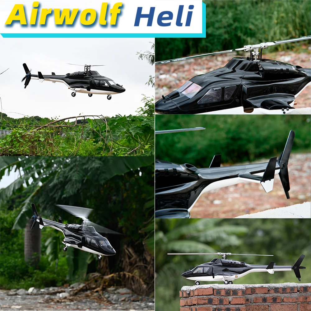 Flywing Airwolf 470 Class gps scale helicopter airwolf 6CH Brushless Motor fw450l rc airwolf H1 Flight Control One key return