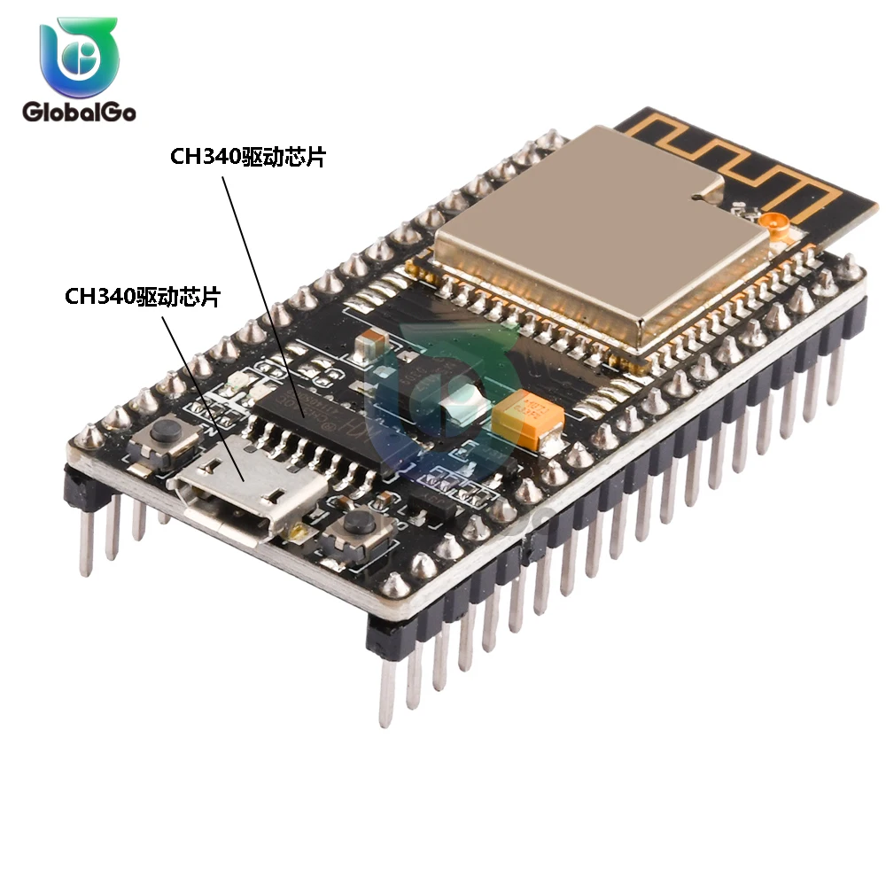 ESP32-S Development Board CH340 WiFi+Bluetooth ESP-WROOM-32S Expansion Board Ultra-Low Power Consumption