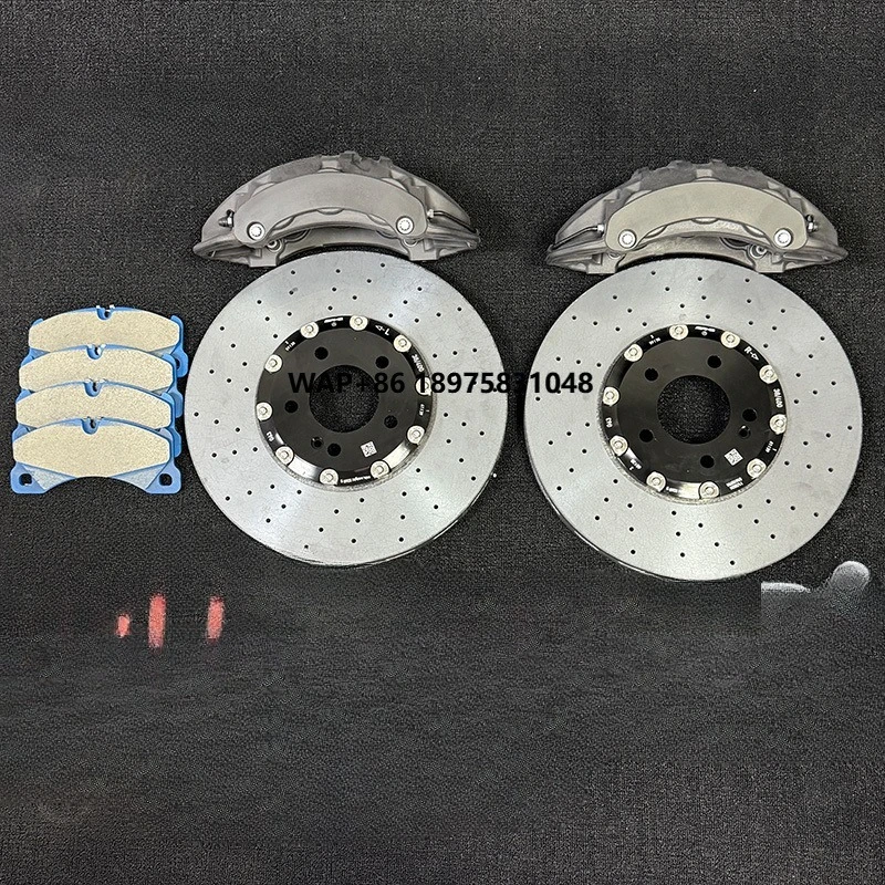 Carbon Ceramic Brake Caliper Disc Pad Kit Front 6 Pistons with 400MM Rotor