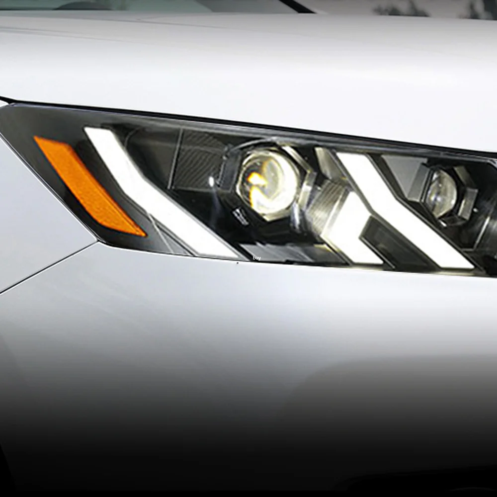 

Для Honda Accord 9th 2013-2015 автомобильные фары в сборе, обновленная светодиодная линза проектора в стиле Lamborghini, автомобильные аксессуары для инструментов