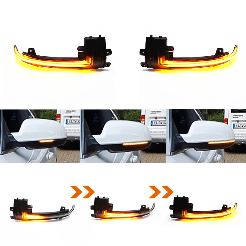 

For Audi A3 8P A4 A5 B8.5 S5 RS3 RS4 RS5 Dynamic Scroll LED Turn Signal Light Sequential Rearview Mirror Indicator Blinker Light