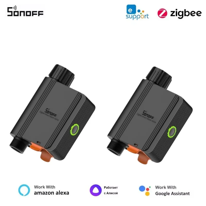 SONOFF SWV Zigbee Smart Water Valve Smart Timing Irrigation Switch Track 6-month Historical Data Support Open-source Platforms