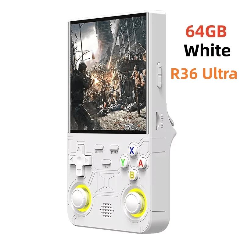 R36S R36 Ultra Handheld Retro Videogame Console IPS Scherm 128GB Spellen Draagbare Zakspeler Linux Systeem R36Ultra R36 PRO - afbeelding 1
