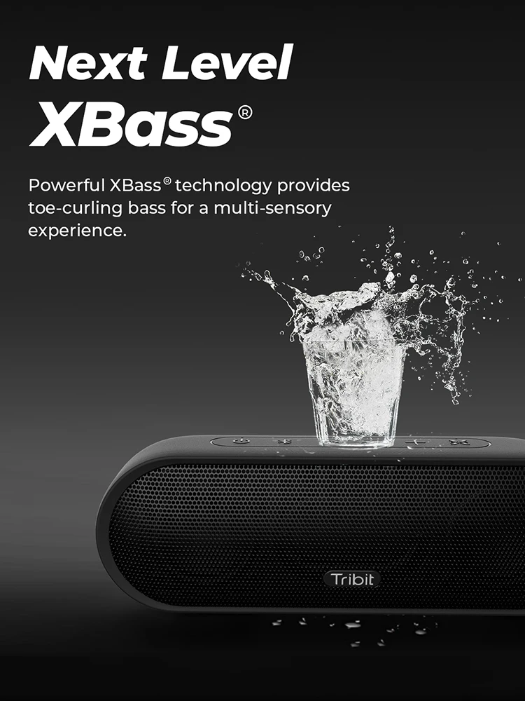 Altoparlante Bluetooth Wireless portatile Tribit MaxSound Plus altoparlante Bluetooth impermeabile IPX7 24 ore di riproduzione per feste, campeggio