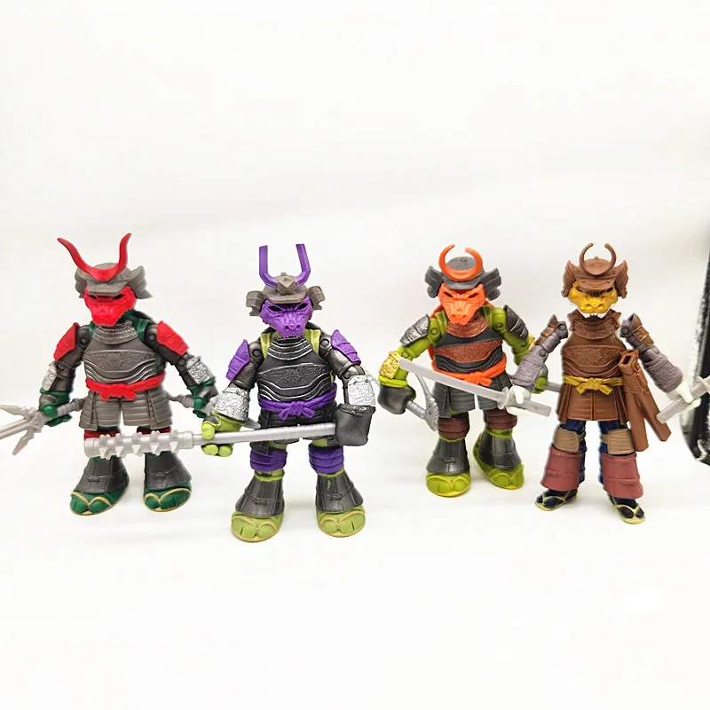 En Stock figuras de acción de tortugas genuinas Miyamoto conejo guerrero Leo Raph Mikey Anime modelo muñeca