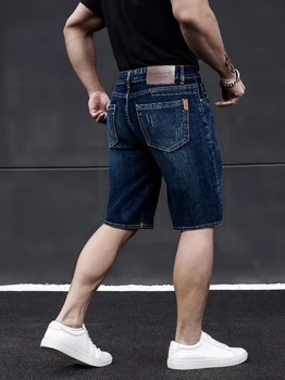 2026 Summer Shorts Jeans Men Denim Pants Stretch Dark Blue Fashion Design Men's Jeans Slim Straight Male Short Jeans Hombre 6 2026 Summer Shorts Jeans Men Denim Pants Stretch Dark Blue Fashion Design Men's Jeans Slim Straight Male Short Jeans Hombre 6