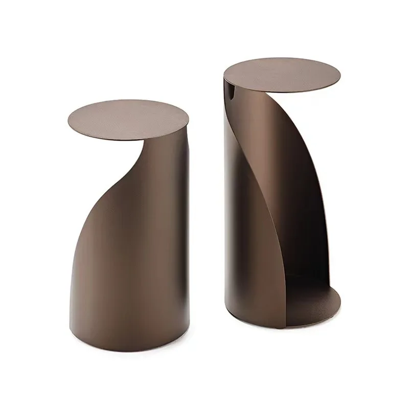Minimalist special-shaped side table personalized living room sofa metal corner table light luxury modern small coffee table