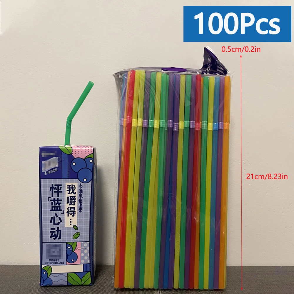 50-3000 Stuks Kleurrijke Rietjes Drank Stro Bar Bruiloft Keuken Accessoires Pajitas Sap Cocktail Stro Groothandel