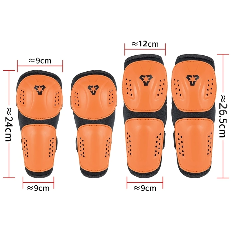 Child Knee Pads Elbow Guard Body Protector Motorcycle Motocross ATV Dirt Bike BMX MTB MX  Kids Joint Protection ﻿