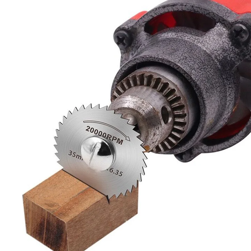 6PCs HSS Circular Saw Blade High Speed Steel Woodworking Cutting Discs For Dremel Rotary Tool Dremel Accesorios 3.2mm Shank