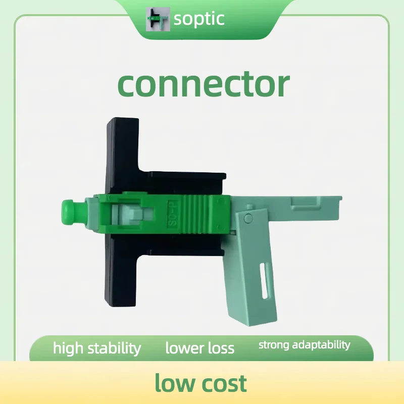 

SC APC Fiber Optic Fast Connector Single Mode Fiber Optic Adapter FTTH Fiber Quick Connector Field Assembly