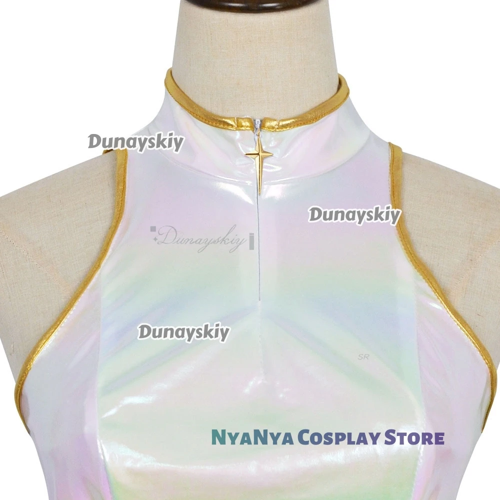 Rumi Anime K-POP Demonos Hunter blanco dorado Cosplay disfraz y peluca Cosplay y accesorios ropa para niños para carnaval Halloween