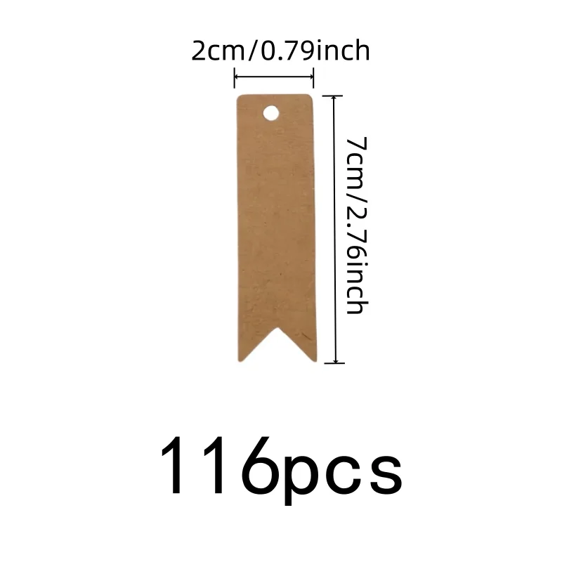 116 pcs White Paper Labels, Easy to Write On for Wedding Favor Labels, Multipurpose, Versatile, Practical