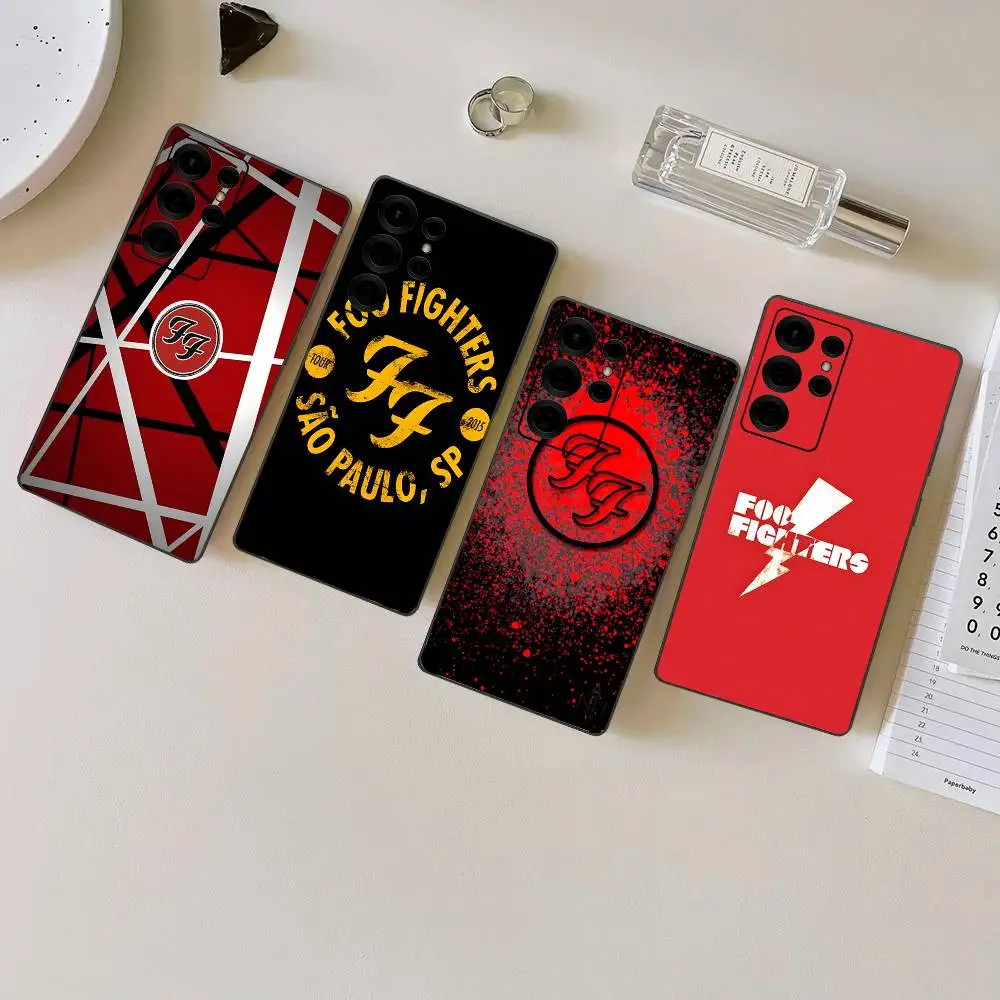 Foo-F-Fighters Band Phone Case For Samsung S 24 Fe 25 Ultra Plus 20 Lite 21 30 22 23 24 22 Ultra 5G Fundas