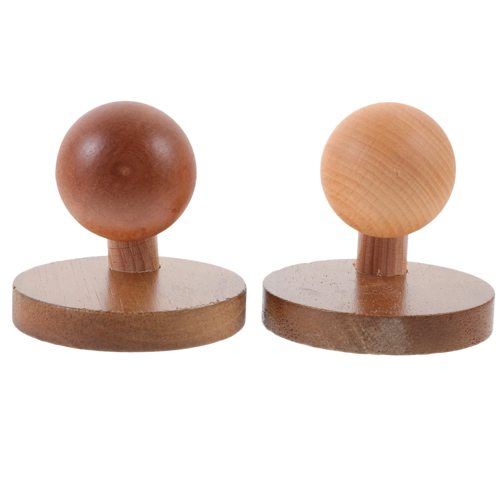 

2Pcs Wooden Solid Wood Wall Decor Nail Free Wooden Mushroom Hooks Hangers Wood Coat Hooks Home