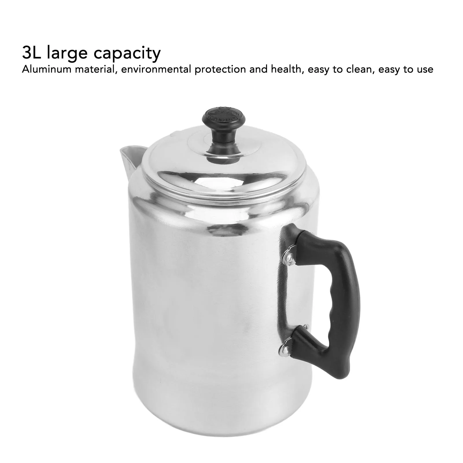 3L Tea Kettle Aluminum Coffee Kettle V Shaped Spout Hot Water Bolier Fast Heat Conduction Tea Pot Aluminum Tea Kettle Tea Kettle