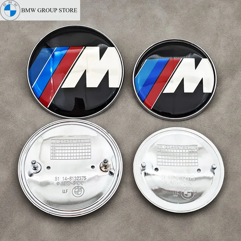 BMW GROUP ABS BMW M Logo 82mm lencana depan mobil 74mm lencana bagasi belakang 68mm topi pusat roda 45mm roda kemudi untuk BMW semua Model