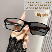 Tr90 Sport Style Photochromic Anti-blue Light Outdoor Sports Anti-detachment Myopia Glasses 81278